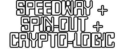 Speedway! / Spinout! / Crypto-Logic! logo for Odyssey 2